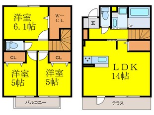 ボヌールの物件間取画像